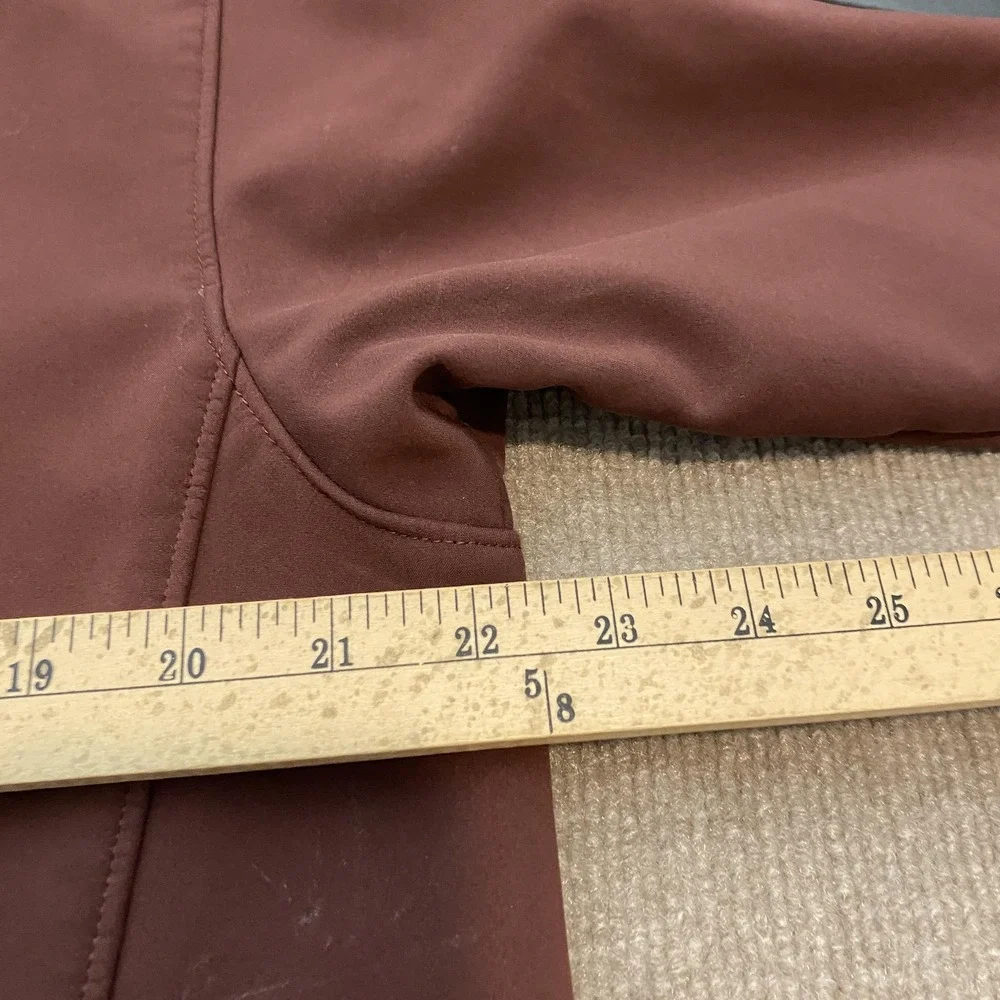 The North Face TNF Apex Jacket Mens Medium Brown Softshell Full Zip Hiking
